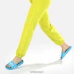 Baby Blue Buffalo Rees flat sandal vegan |Slides F06ZHH910 - Image 2