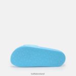 Baby Blue Buffalo Rees flat sandal vegan |Slides F06ZHH910 - Image 6