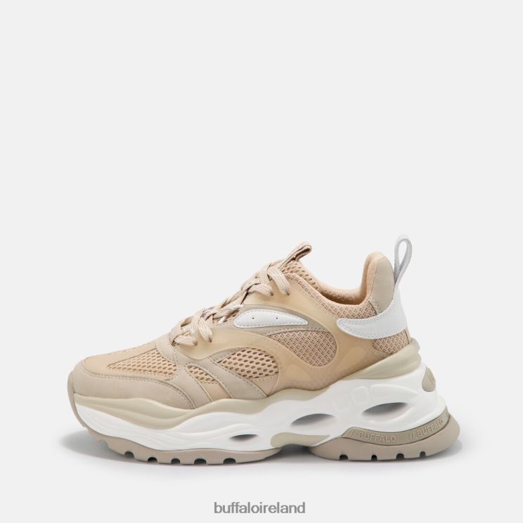 beige_and_white_buffalo_triplet_m_sneaker_low_vegan_sneakers_f06zhh657.jpg Beige And White Buffalo Triplet M Sneaker Low vegan |Sneakers F06ZHH657 - Image 1