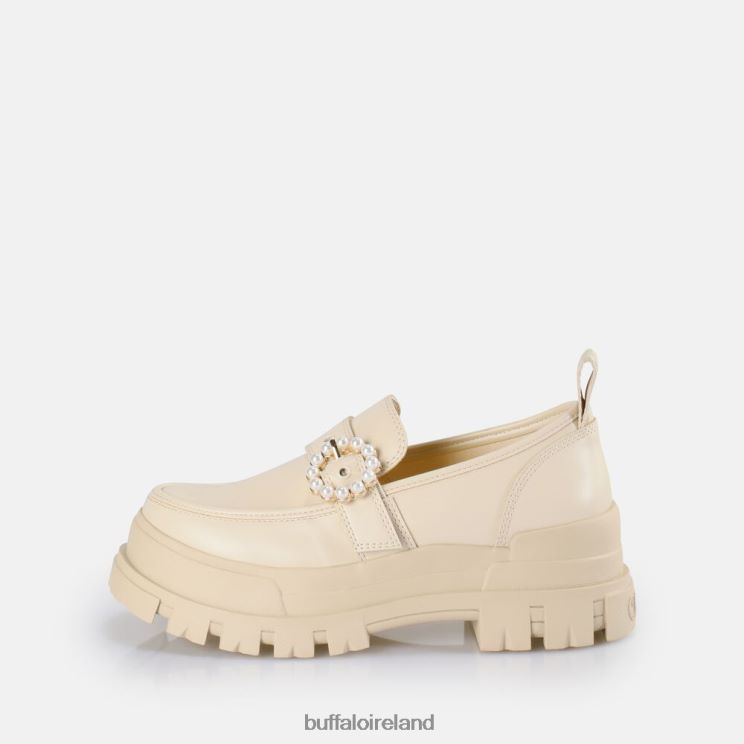beige_buffalo_aspha_loafer_buckle_vegan_loafers_f06zhh581.jpg Beige Buffalo Aspha Loafer Buckle vegan |Loafers F06ZHH581 - Image 1