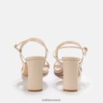 Beige Buffalo Jean Neat High-Heeled Sandal vegan |Sandals F06ZHH35 - Image 5