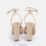 Beige Buffalo Jolie Vamp Heeled Sandals vegan |Sandals F06ZHH330 - Image 2
