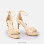 Beige Buffalo Ronja heeled sandal vegan |Sandals F06ZHH172 - Image 4