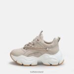 Beige With Golden Chain Buffalo Binary Chain Trainer Low vegan |Sneakers F06ZHH348