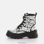 Black Aop Buffalo Aspha RLD Laceup Mid Ankle-Boot vegan |Boots F06ZHH914