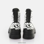 Black Aop Buffalo Aspha RLD Laceup Mid Ankle-Boot vegan |Boots F06ZHH914 - Image 3