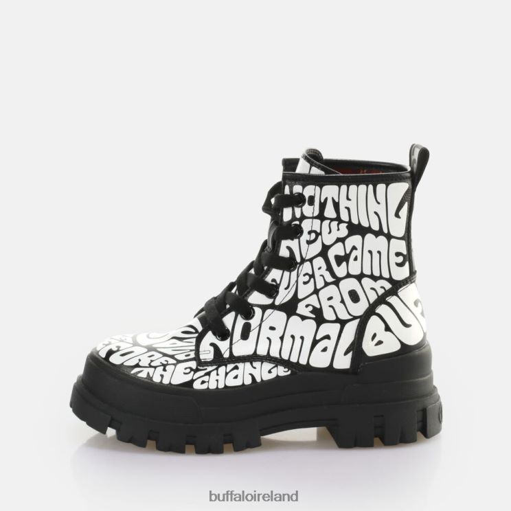 black_aop_buffalo_aspha_rld_laceup_mid_ankle_boot_vegan_boots_f06zhh914.jpg Black Aop Buffalo Aspha RLD Laceup Mid Ankle-Boot vegan |Boots F06ZHH914 - Image 1