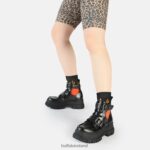 Black Buffalo Aspha Bike ankle boot vegan |Boots F06ZHH613 - Image 2
