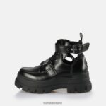 Black Buffalo Aspha Bike ankle boot vegan |Boots F06ZHH613