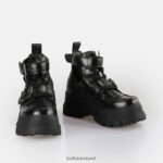 Black Buffalo Aspha Bike ankle boot vegan |Boots F06ZHH613 - Image 4