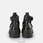 Black Buffalo Aspha Bike ankle boot vegan |Boots F06ZHH613 - Image 5