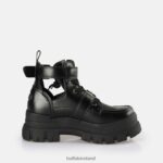 Black Buffalo Aspha Bike ankle boot vegan |Boots F06ZHH613 - Image 7