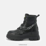 Black Buffalo Aspha Chain Ankle Boot vegan |Boots F06ZHH430