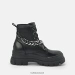 Black Buffalo Aspha Chain Ankle Boot vegan |Boots F06ZHH430 - Image 5