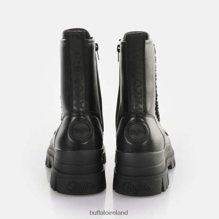 Black Buffalo Aspha Chain Laceup MID Ankle-Boot vegan |Boots F06ZHH784 - Image 3
