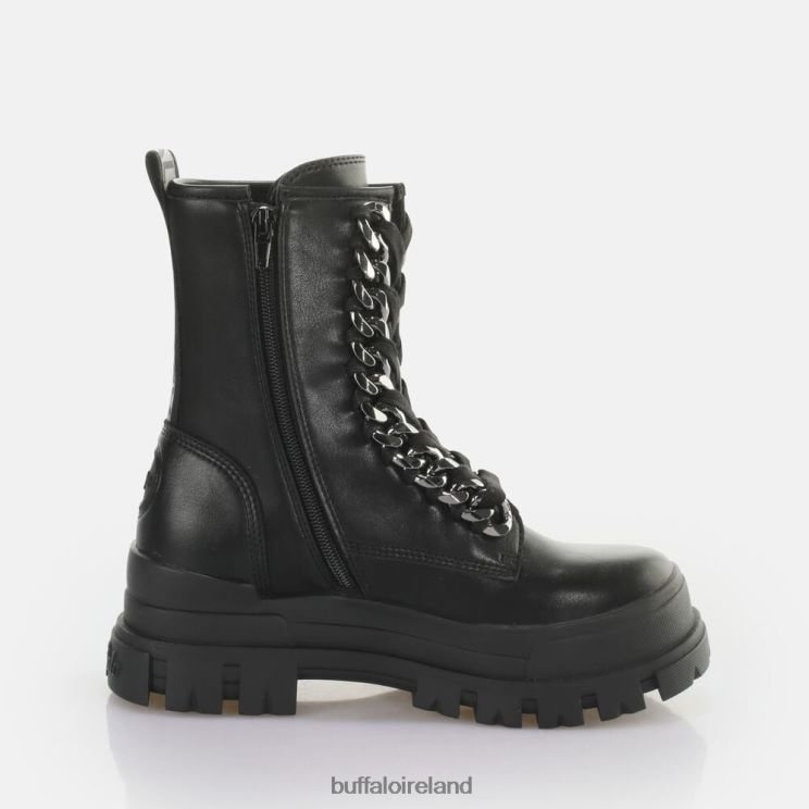 Black Buffalo Aspha Chain Laceup MID Ankle-Boot vegan |Boots F06ZHH784 - Image 5