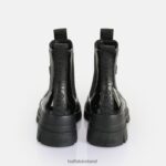 Black Buffalo Aspha Chelsea Mid Ankle-Boot vegan |Boots F06ZHH479 - Image 3