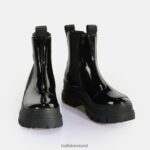 Black Buffalo Aspha Chelsea Mid Ankle-Boot vegan |Boots F06ZHH479 - Image 4