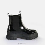 Black Buffalo Aspha Chelsea Mid Ankle-Boot vegan |Boots F06ZHH479 - Image 5