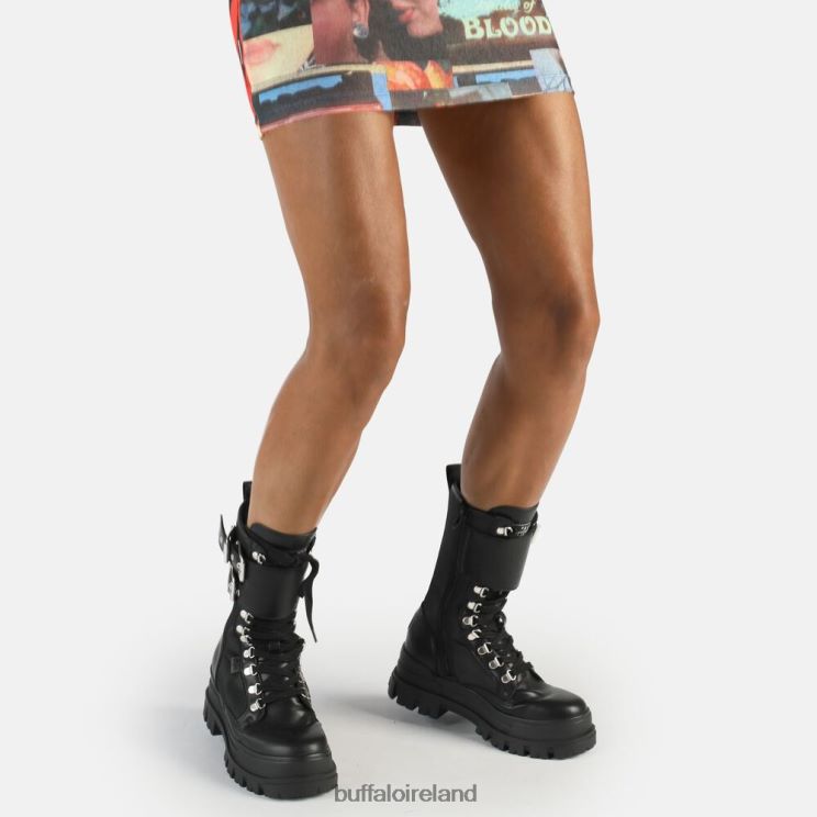 Black Buffalo ASPHA COM STEEL LACEUP HI VEGAN NAPPA/NYLON |Boots F06ZHH689 - Image 2