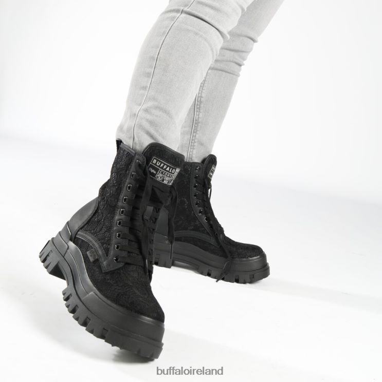 black_buffalo_aspha_lace_up_hi_ankle_boot_vegan_boots_f06zhh431.jpg Black Buffalo Aspha Lace Up Hi Ankle-Boot vegan |Boots F06ZHH431 - Image 1