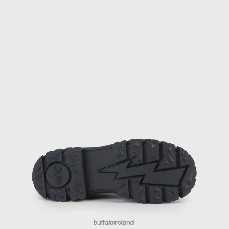 Black Buffalo ASPHA LACE UP HI Bootie Flat vegan |Boots F06ZHH847 - Image 5