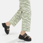 Black Buffalo Aspha Loop platform sandals vegan |Slides F06ZHH886 - Image 2