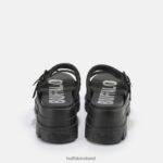 Black Buffalo Aspha Loop platform sandals vegan |Slides F06ZHH886 - Image 5