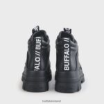 Black Buffalo ASPHA NC MID Bootie Flat vegan |Boots F06ZHH198 - Image 3