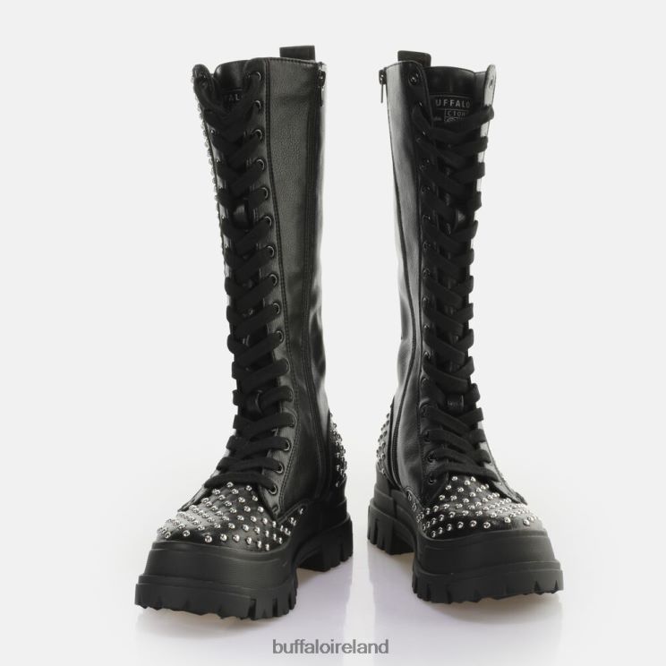 Black Buffalo Aspha ON PIN Laceup HI Boot vegan |Boots F06ZHH507 - Image 4