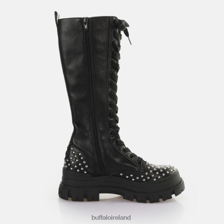 Black Buffalo Aspha ON PIN Laceup HI Boot vegan |Boots F06ZHH507 - Image 5