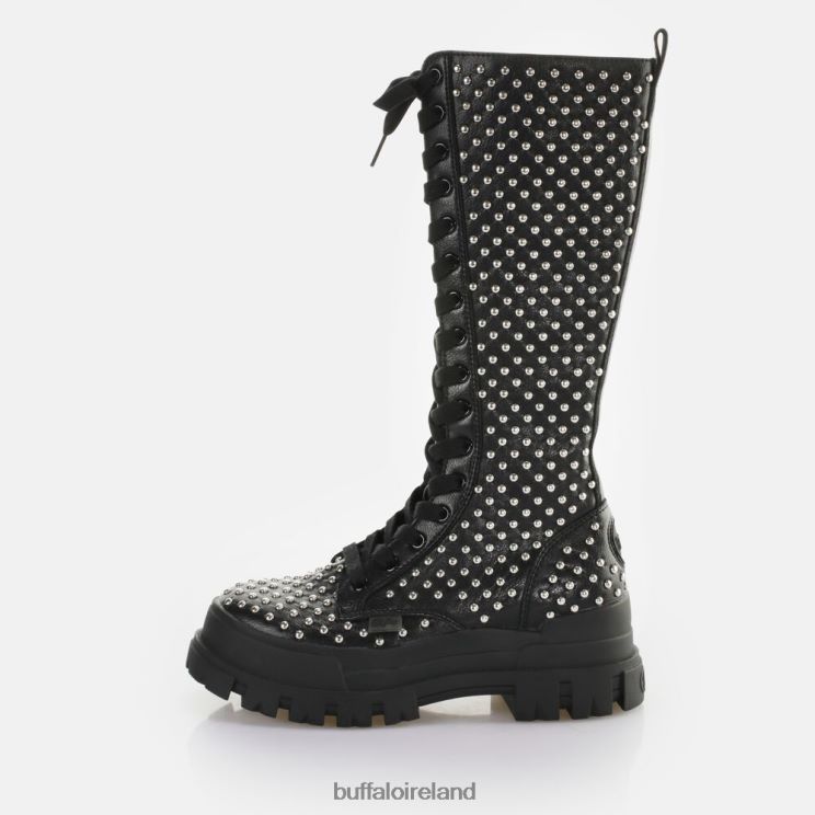 Black Buffalo Aspha ON PIN Laceup HI Boot vegan |Boots F06ZHH507 - Image 1
