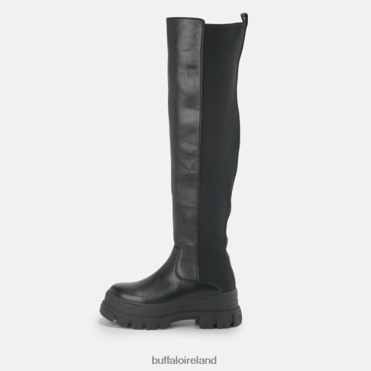 black_buffalo_aspha_over_boot_flat_vegan_boots_f06zhh369.jpg Black Buffalo Aspha Over Boot Flat vegan |Boots F06ZHH369 - Image 1