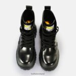 Black Buffalo Aspha RLD Buttons Ankle Boot vegan |Boots F06ZHH270 - Image 6