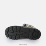 Black Buffalo Aspha RLD Buttons Ankle Boot vegan |Boots F06ZHH270 - Image 7