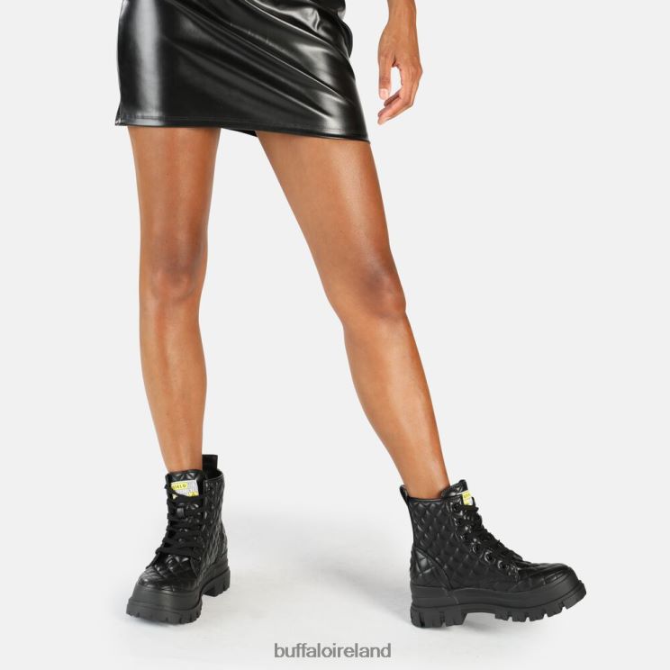 Black Buffalo Aspha RLD Laceup MID Ankle-Boot vegan |Boots F06ZHH196 - Image 2