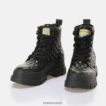Black Buffalo Aspha RLD Laceup MID Ankle-Boot vegan |Boots F06ZHH196 - Image 4