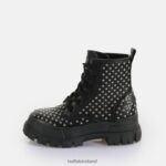 Black Buffalo Aspha RLD PIN Laceup Mid Ankle-Boot vegan |Boots F06ZHH367
