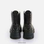 Black Buffalo Aspha RLD PIN Laceup Mid Ankle-Boot vegan |Boots F06ZHH367 - Image 3