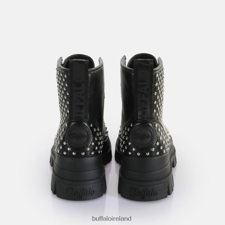 Black Buffalo Aspha RLD PIN Laceup Mid Ankle-Boot vegan |Boots F06ZHH367 - Image 3