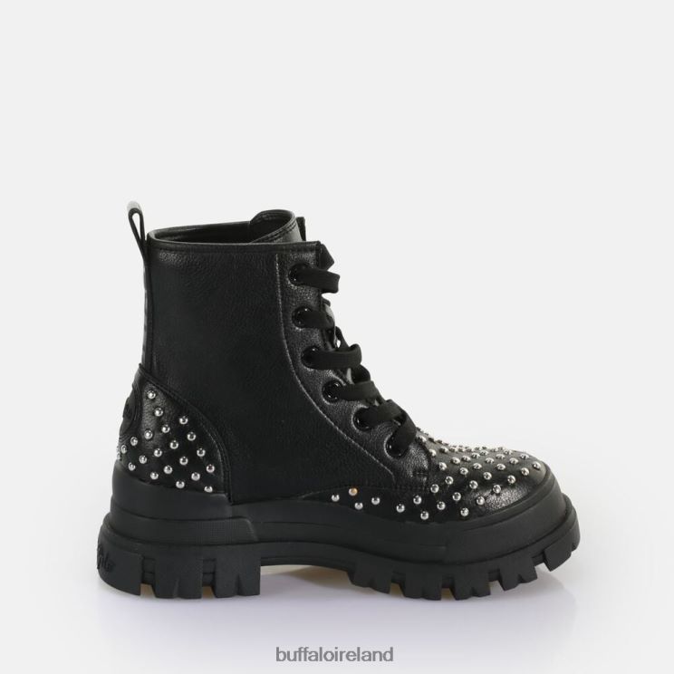 Black Buffalo Aspha RLD PIN Laceup Mid Ankle-Boot vegan |Boots F06ZHH367 - Image 5