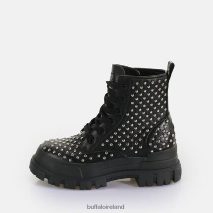 Black Buffalo Aspha RLD PIN Laceup Mid Ankle-Boot vegan |Boots F06ZHH367