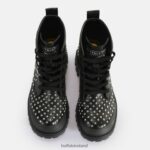 Black Buffalo Aspha RLD PIN Laceup Mid Ankle-Boot vegan |Boots F06ZHH367 - Image 7