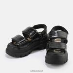 Black Buffalo Aspha SND platform sandal vegan |Sandals F06ZHH13 - Image 4