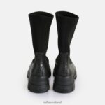 Black Buffalo Aspha Sock Boot Short Boot vegan |Boots F06ZHH538 - Image 3