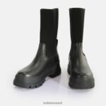 Black Buffalo Aspha Sock Boot Short Boot vegan |Boots F06ZHH538 - Image 4