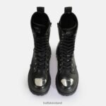 Black Buffalo Aspha Steel Laceup HI Boot vegan |Boots F06ZHH629 - Image 7