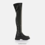 Black Buffalo Aspha Stretch Overknee Ankle-Boot vegan |Boots F06ZHH474 - Image 5