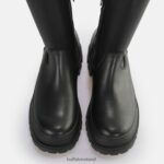Black Buffalo Aspha Stretch Overknee Ankle-Boot vegan |Boots F06ZHH474 - Image 6