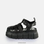Black Buffalo Ava Fisher Platform Sandals vegan |Sandals F06ZHH572